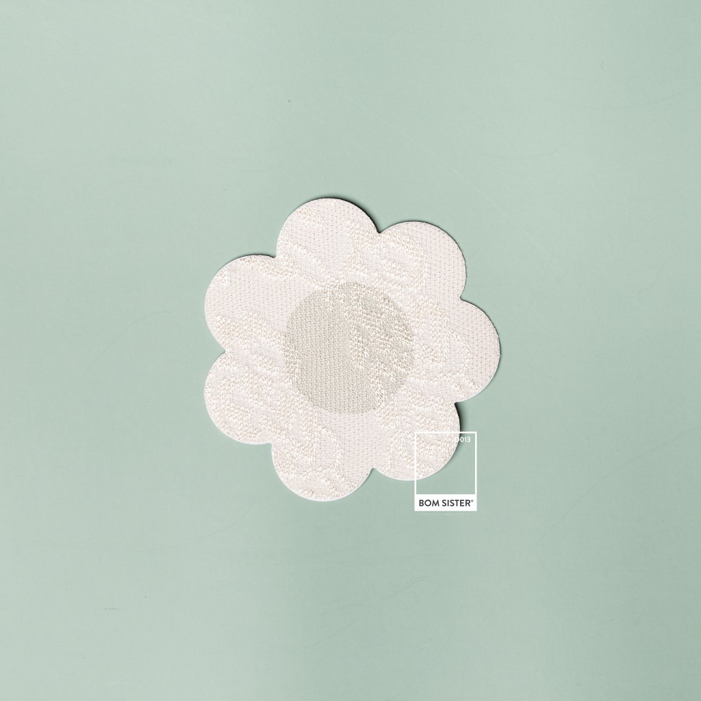 5 cặp dán nhũ vải ren hình hoa BOM SISTER D013