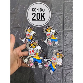 Tem Decal Logo Sticker Thỏ Cầm Phuộc Ohlins