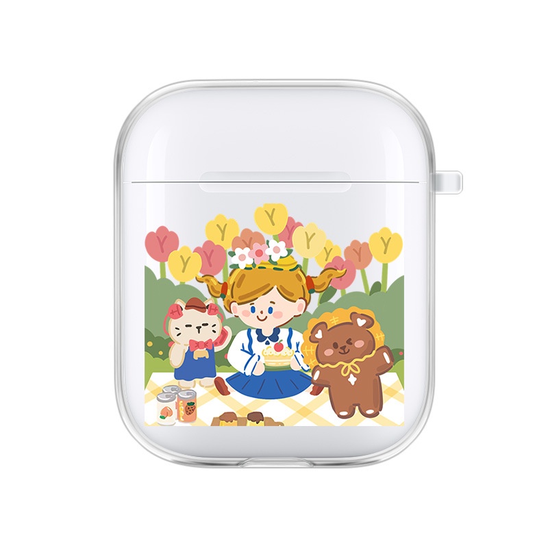 Vỏ Bảo Vệ Hộp Sạc Tai Nghe airpods 1 2 Pro 3rd Generation Pro 1/2 Trong Suốt Chống Sốc Họa Tiết Hoạt Hình Kiểu Nhật Hàn Dễ Thương