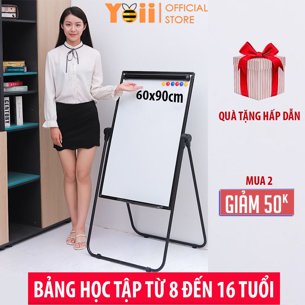 "Lô hàng nhanh" Bảng Flipchart chân chữ U từ 8 đến 16 tuổi, bảng học tập hai mặt bút dạ