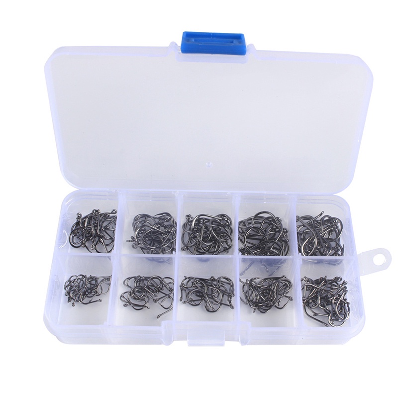 Bộ 500 Móc Câu Cá Bằng Thép carbon Cao Cấp Kèm 500 Móc