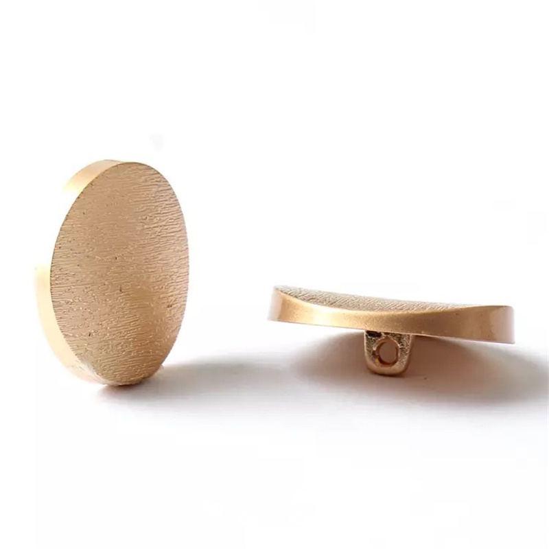 10 cái / lô 15/20 / 25mm Nút quần áo kim loại cao cấp Thiết kế bề mặt cong mờ Các nút may Nút áo tròn Nút áo khoác