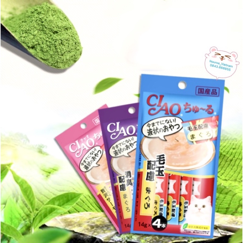 Súp thưởng cho mèo Ciao Churu Soup Thưởng Cho Mèo Tăng cân NourseVietnam