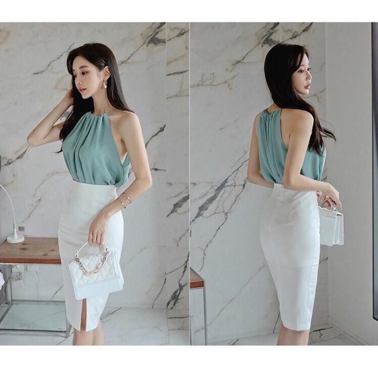 SÉT VÁY BÚT CHÌ | CHÂN VÁY BÚT CHÌ KÈM ÁO YẾM XINH XINH | BigBuy360 - bigbuy360.vn