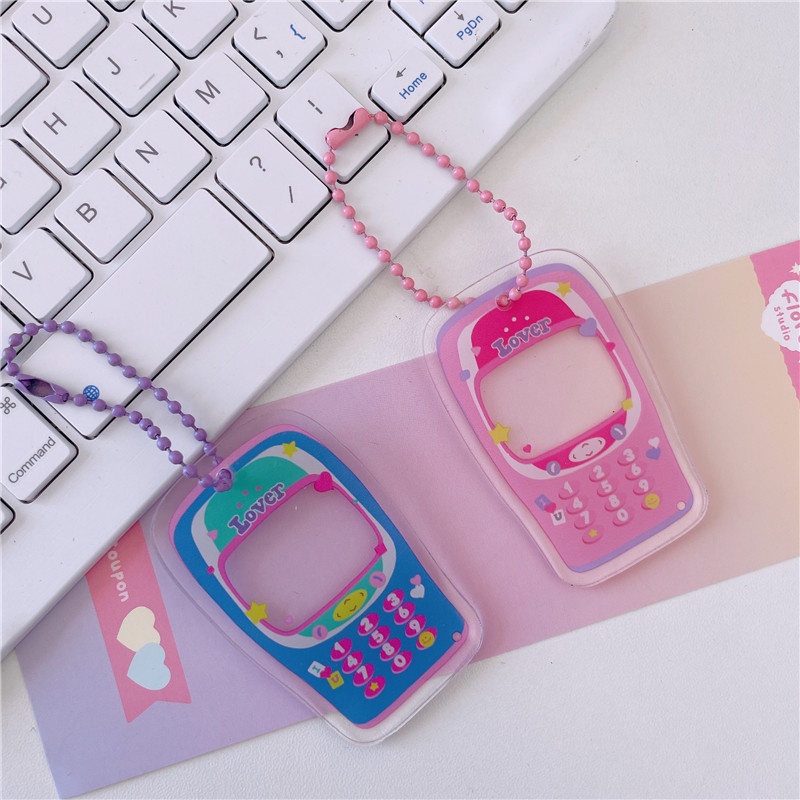 Móc Khóa Acrylic Trong Suốt Hình Kpop Dễ Thương