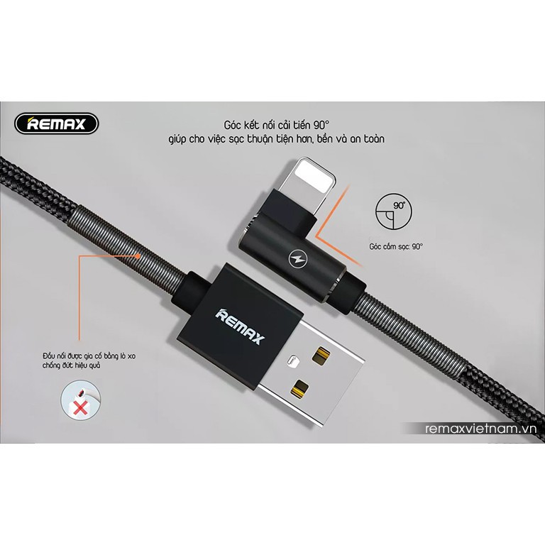 Dây cáp sạc nhanh đầu micro usb cho adroid xiaomi samsung remax rc-119m  2.4a dây vải quấn lò xo - quang phụ kiện