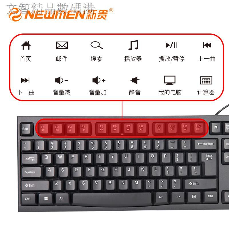Bàn Phím Máy Tính Có Dây Chống Thấm Nước Tiện Dụng Cho Văn Phòng | BigBuy360 - bigbuy360.vn
