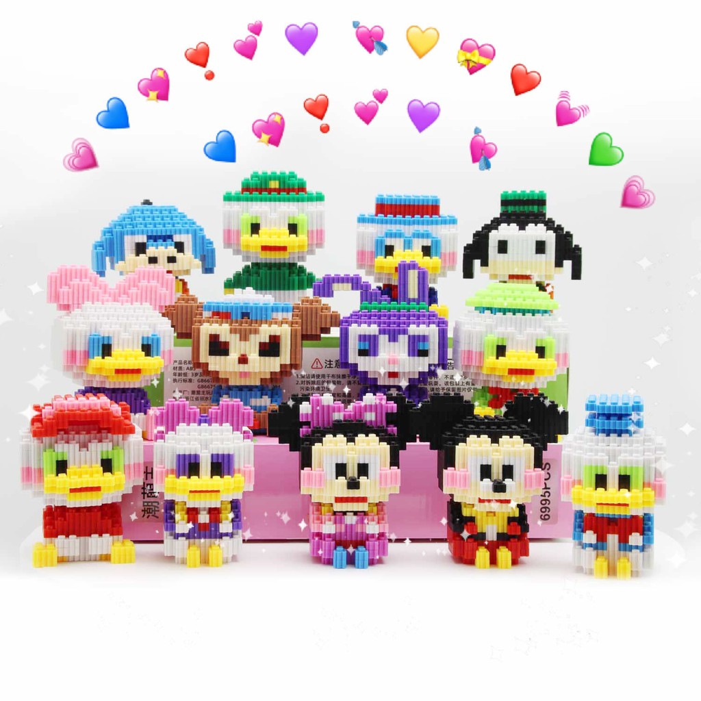 【happylife】Particle building block miniature assembling toy is compatible with Lego girl male diamond particle puzzle adult children