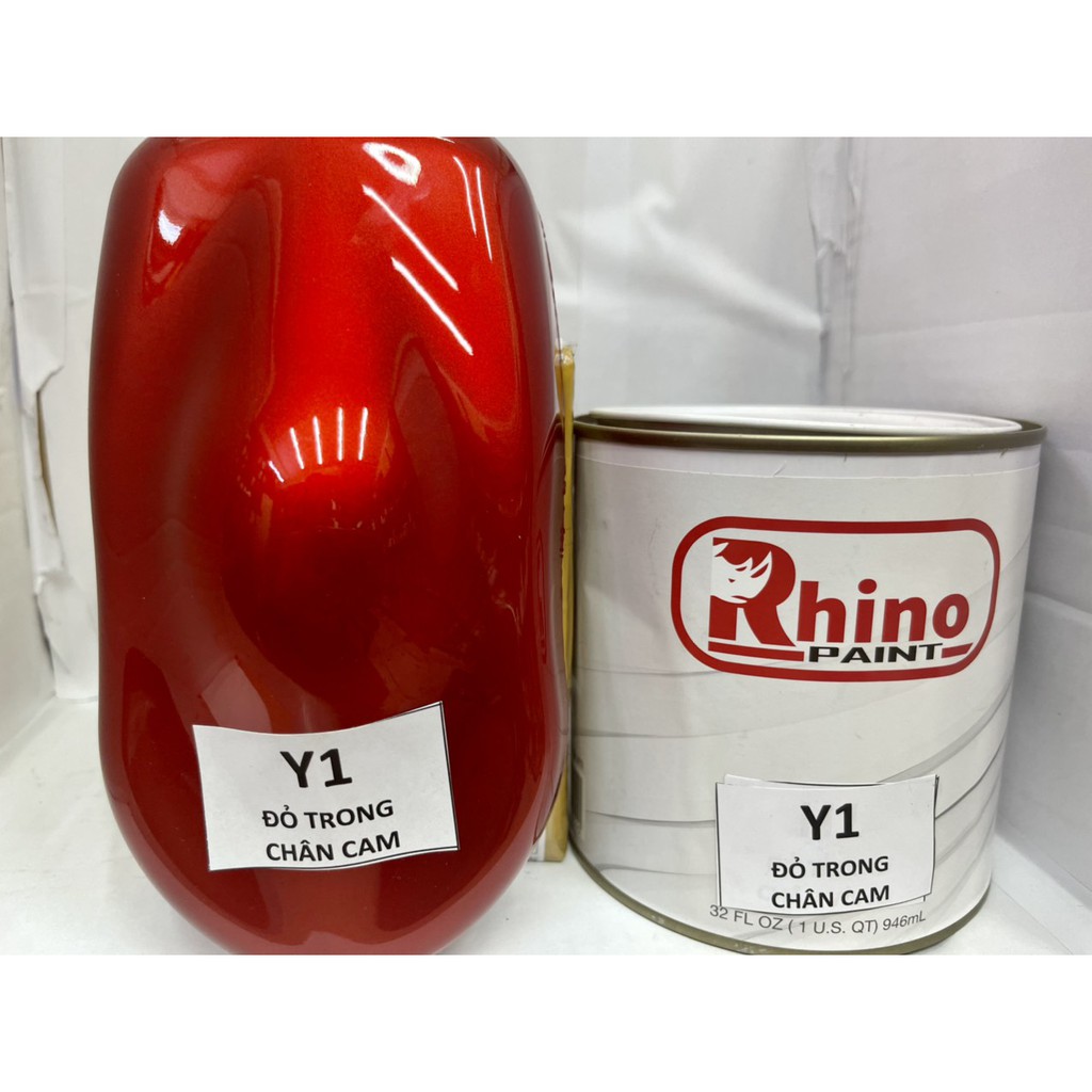 Sơn Màu Đỏ Trong Chân Cam Y1 (Sơn Oto, Xe Máy) Đóng Lon 1Kg