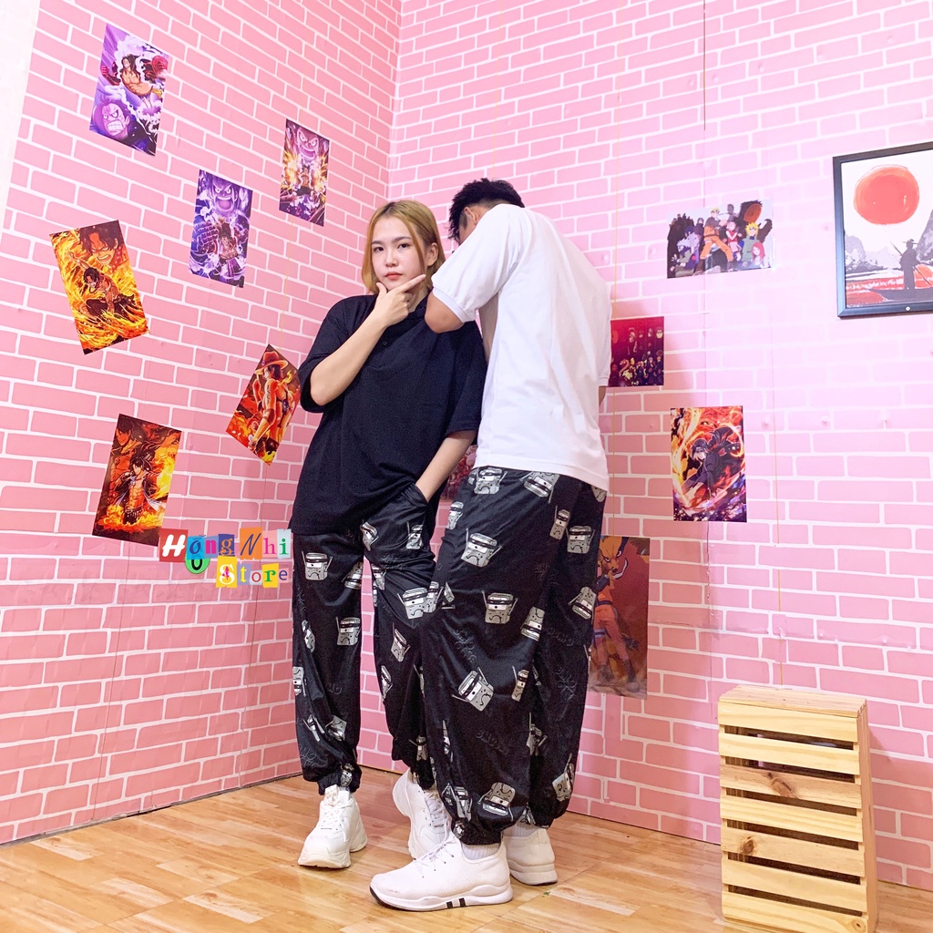 Quần Hoạt Hình Dài Bo Lai Hộp BMO Cartoon Pant V2 Oversize Ulzzang Unisex - MM