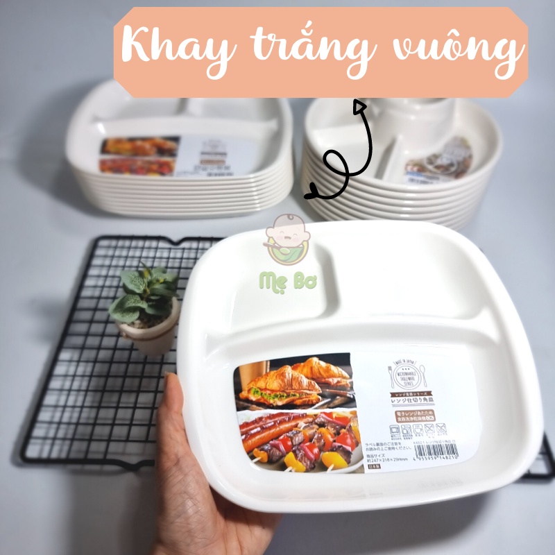 [NHẬT] KHAY ĂN DĂM BLW CHO BÉ NỘI ĐIA NHẬT HÌNH VUÔNG/TRÒN