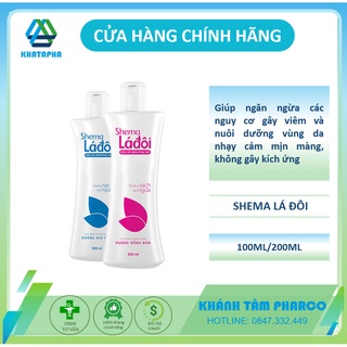 Dung dịch vệ sinh Shema Lá Đôi 100ml, 200ml [Shima, sema, shemar]