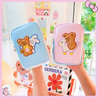 Túi đựng dây cáp dữ liệu hình gấu hoạt hình đáng yêu