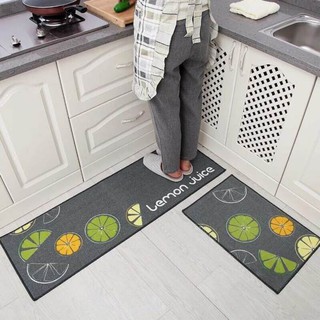 Bộ thảm bếp 2 cái hình chanh