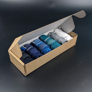 Set tất cao cấp - Hộp 7 đôi tất Feetures ngắn mix màu ngẫu nhiên