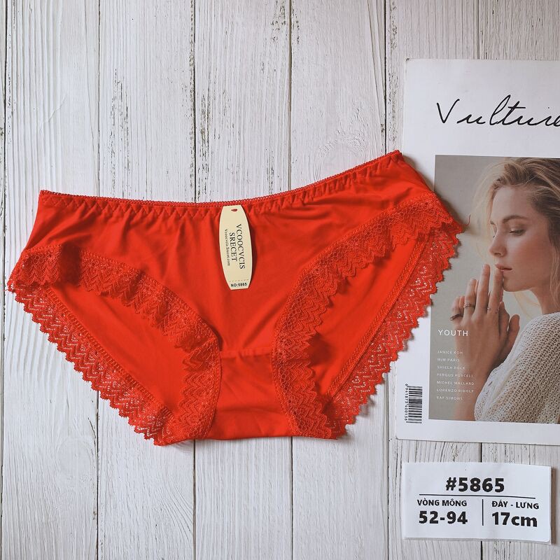 Quần lót nữ phối ren có lỗ thông hơi mặc mát lạnh | BigBuy360 - bigbuy360.vn