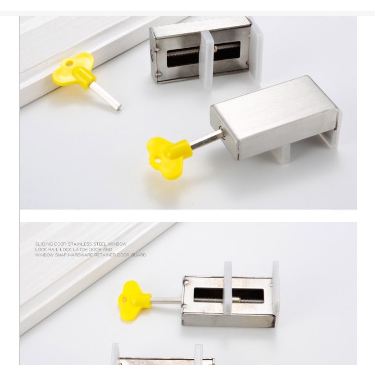 Chốt chặn cửa hợp kim nhôm thông minh tiện dụng, chốt khóa cửa hợp kim chống gỉ bền đẹp