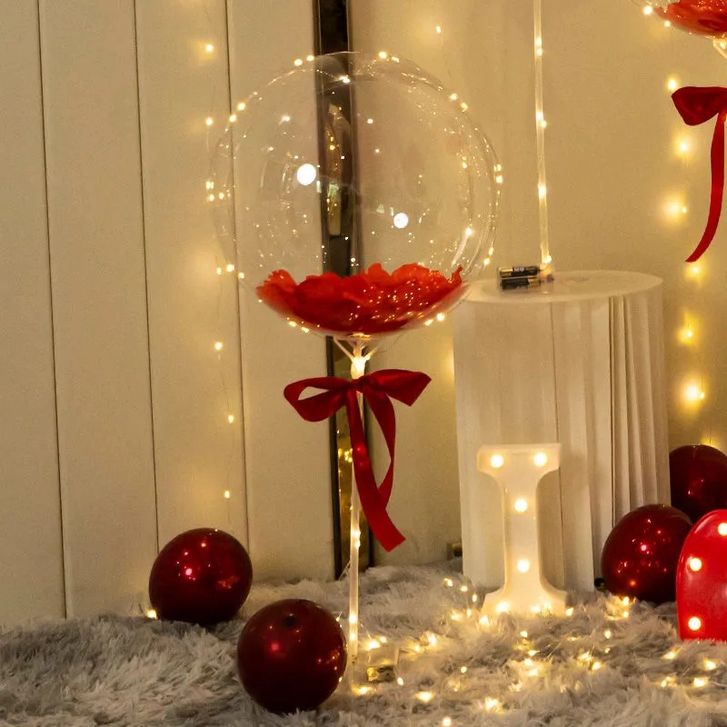 Bó Hoa Hồng Gắn Đèn LED Phát Sáng