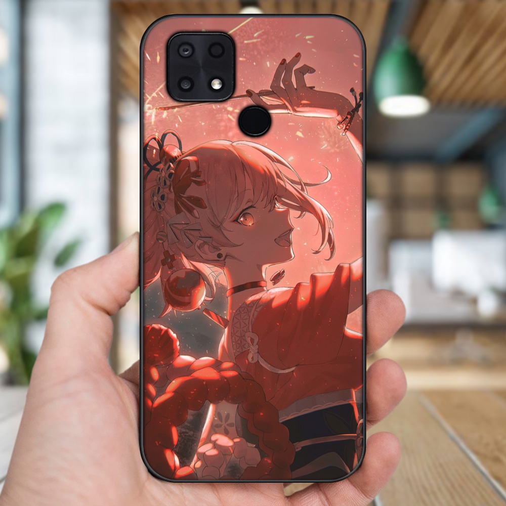 Ốp lưng Xiaomi Poco C40 viền đen in hình Yoimiya Genshin Impact