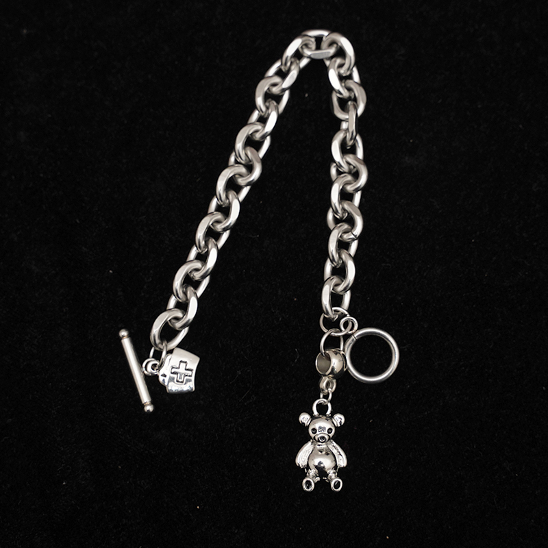 Vòng Tay Thép Titan Phong Cách Hip Hop Cá Tính Thời Trang | BigBuy360 - bigbuy360.vn