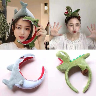 Bờm băng đô tóc cho bé gái hình cá vàng , khủng long , cá mập ngộ nghĩnh  E73