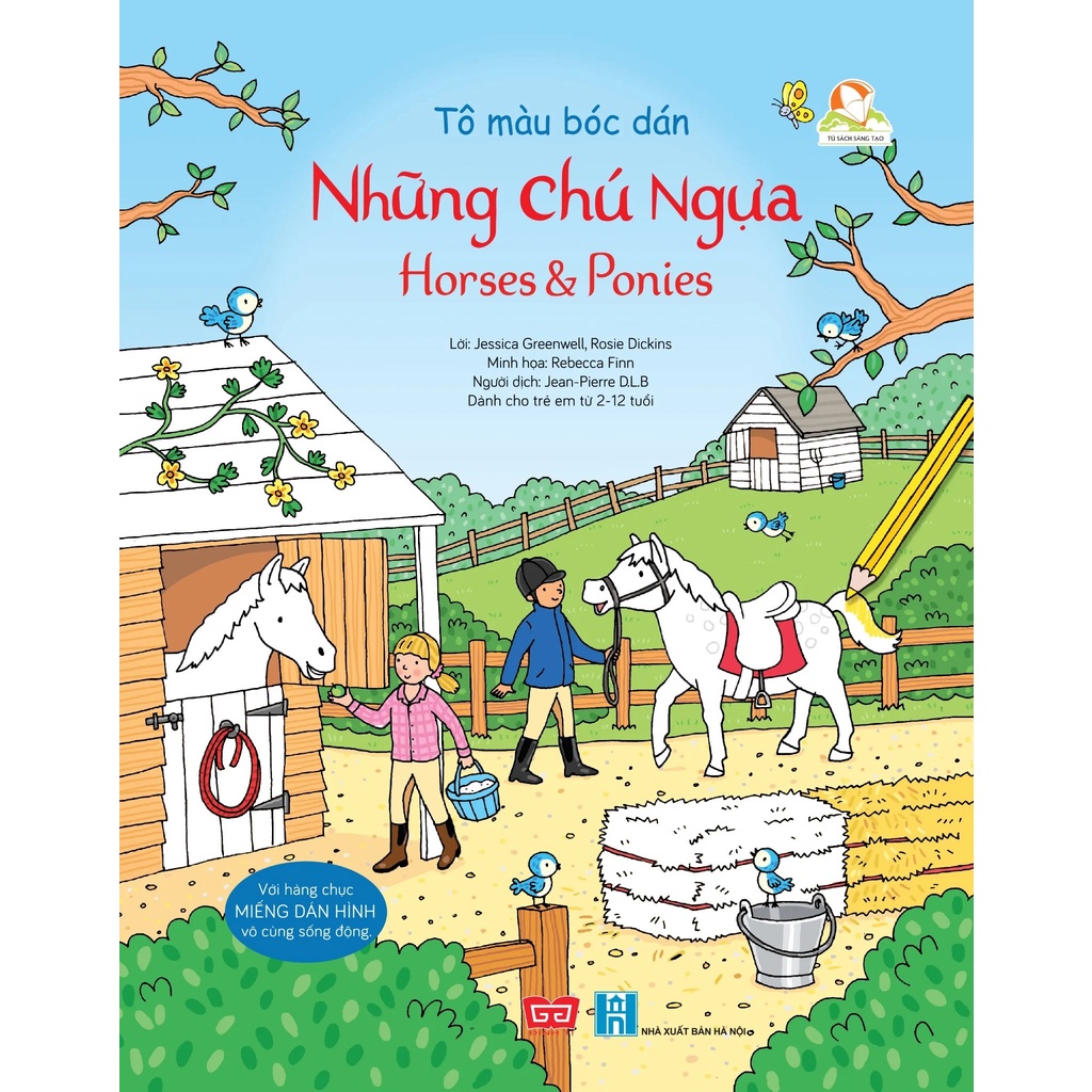 Sách-Tô màu bóc dán( 2-12 tuổi )