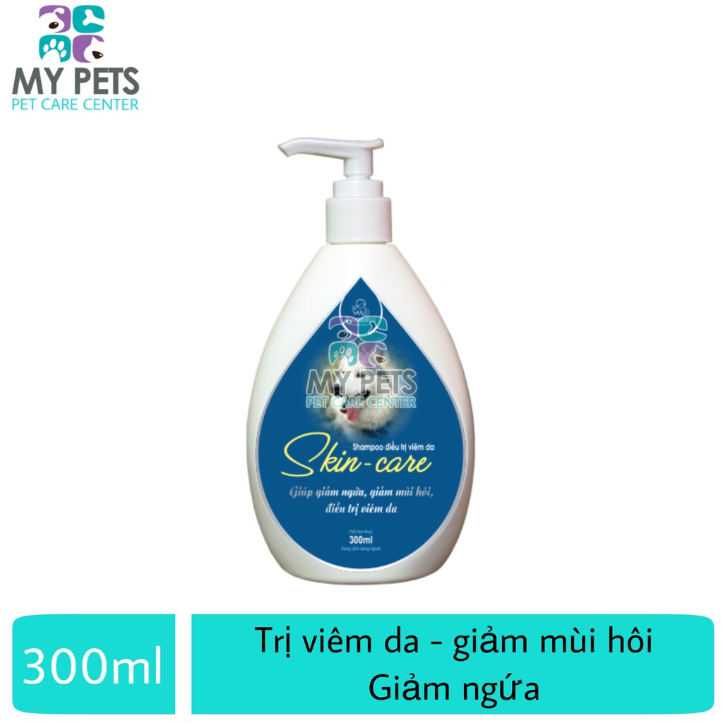 Skin Care VMD 300ml - Sữa tắm cao cấp ngừa viêm da ve ghẻ, giảm ngứa, giảm mùi hôi cho chó
