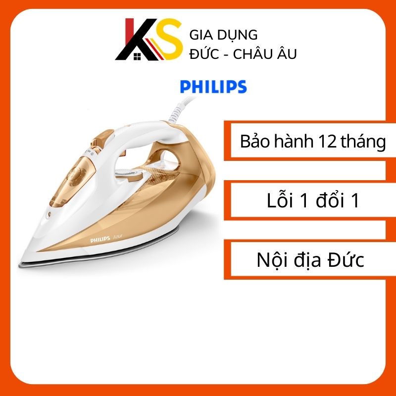 [Mã 44ELSALE2 giảm 7% đơn 300K] Bàn Là Hơi Nước Philips GC4549/00 (màu vàng) - Nhập Đức Chính Hãng