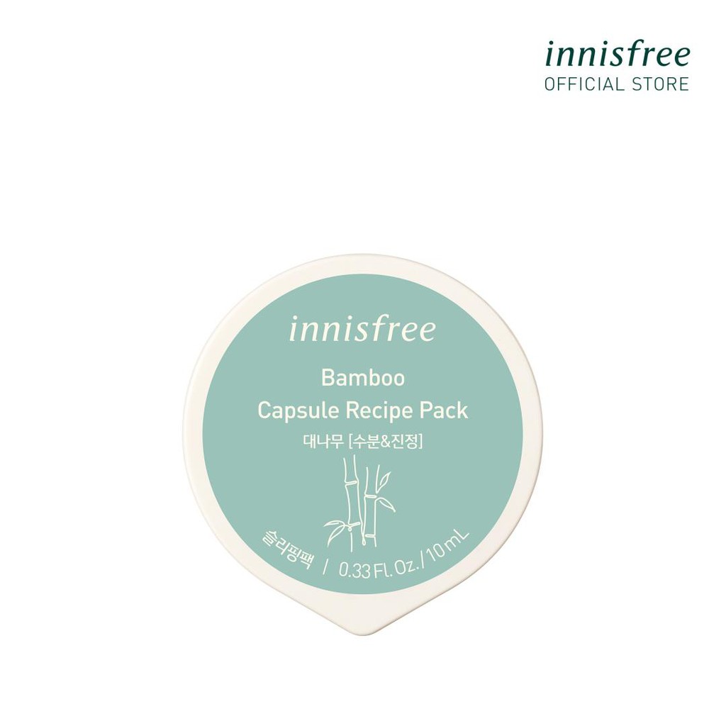 [Mã COSIF05 giảm 10% đơn 400K] Mặt nạ ngủ dạng hủ từ tre innisfree Capsule Recipe Pack Bamboo 10ml