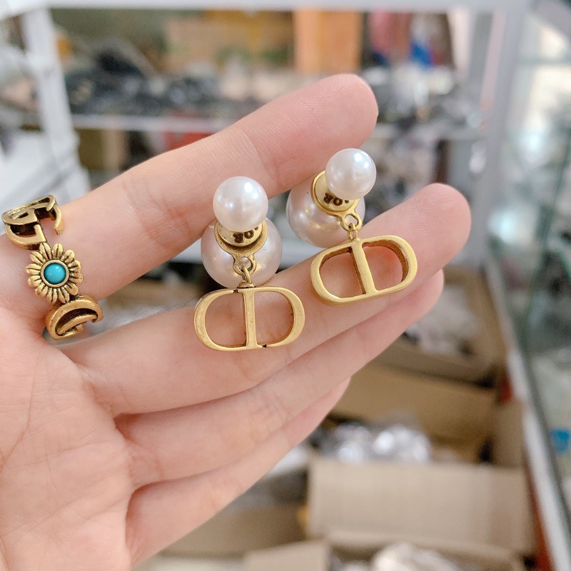 Bông tai 𝑭𝑹𝑬𝑬𝑺𝑯𝑰𝑷  Khuyên tai dáng thả Sang Trọng cao cấp phong cách Hàn Quốc dễ thương Siêu HOT cho nữ P58