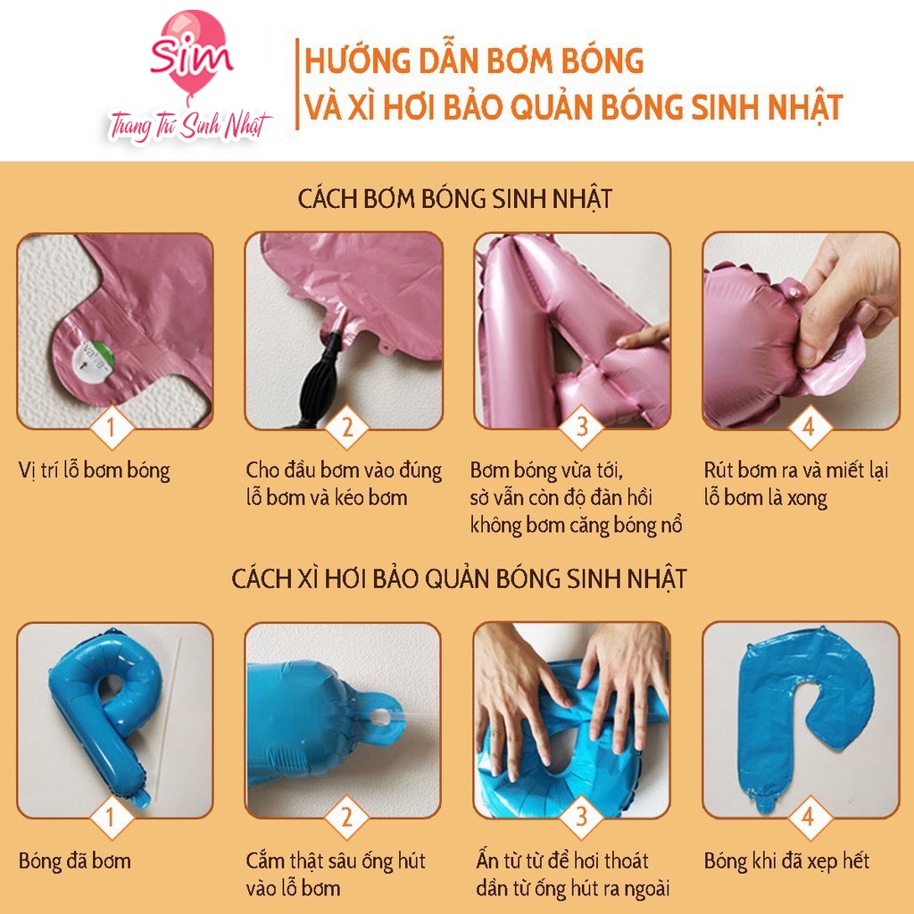 Set trang trí sinh nhật, trang trí thôi nôi, đầy tháng bé gái hot trend siêu dễ thương trọn bộ đầy đủ Simparty
