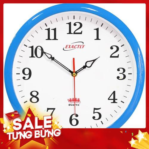 (Chỉ 99K) Đồng Hồ treo Tường Kim Trôi Cao Cấp Tròn máy treo tường trang trí (Xanh) U450 - Hàng nhập khẩu