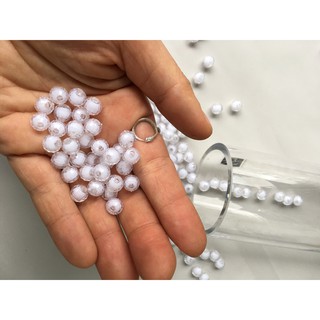 Hạt cườm 8li đẹp (trắng, đỏ, vàng)