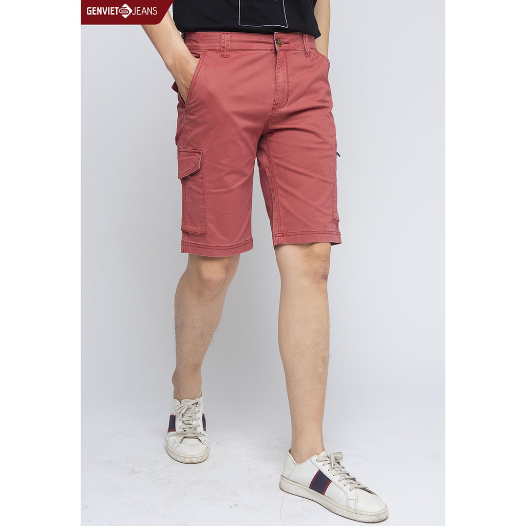T1303K1026 - Quần Ngố GENVIET Kaki Nam Túi Hộp | BigBuy360 - bigbuy360.vn