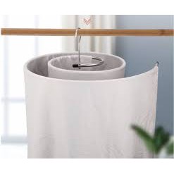 Móc phơi chăn ga thông minh hình tròn bằng inox không gỉ, móc phơi chăn mền chịu lực 10kg - loại 1