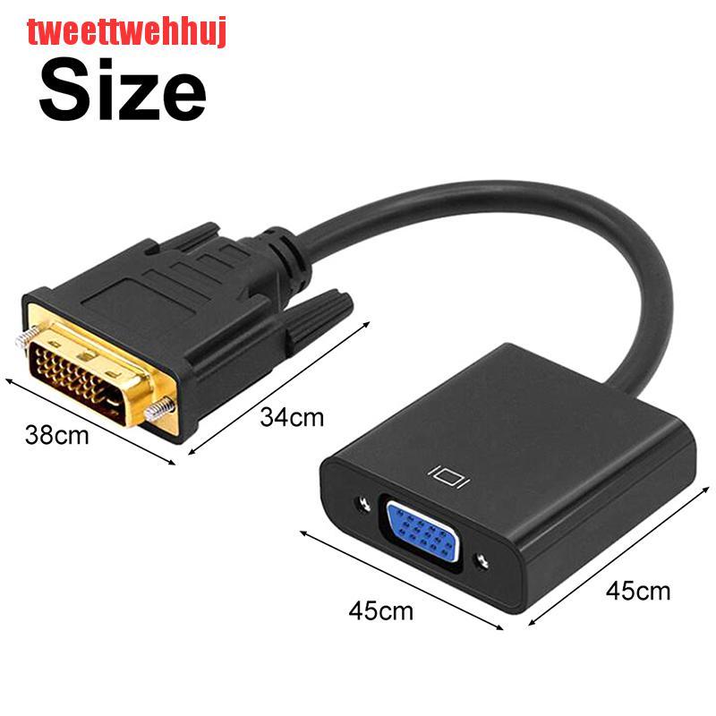 Cáp Chuyển Đổi Video Dvi D 24 + 1 25 Pin Sang Vga 1080p