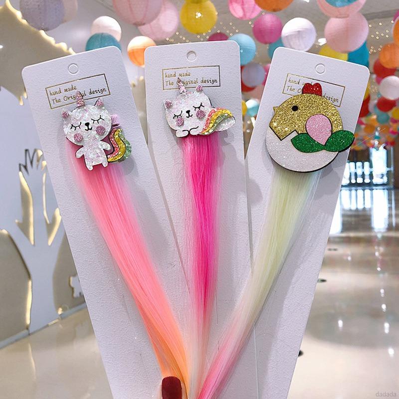 Tóc giả dạng kẹp thời trang Hàn Quốc đáng yêu cho bé gái