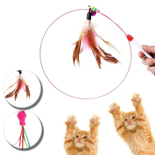 Đồ Chơi Cho Mèo Pet Đồ Chơi Teaser Stick Nhiều Màu Lông Chim Với Chuông Cat Scratcher Teaser Stick Đồ Chơi Cho Mèo Dễ Thương Vui Nhộn Đầy Màu Sắc Que Teaser Phụ Kiện Cho Thú Cưng