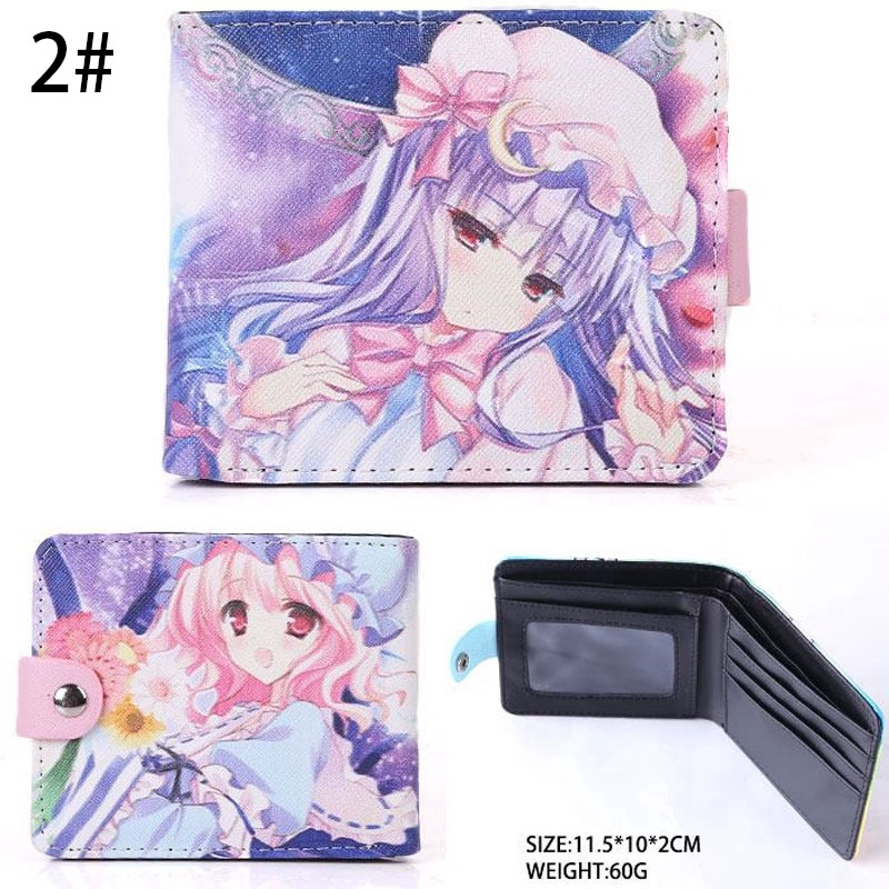 Ví ngắn in hình nhân vật anime Touhou Project cao cấp