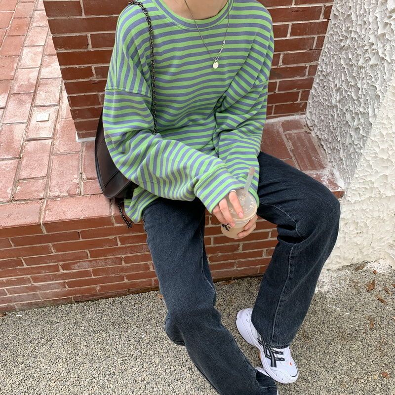 Jiashucheng Quần Jean Xám Khói Dáng Rộng Lưng Cao Ống Rộng Thời Trang Mùa Thu Mới Cho Nữ Mopp