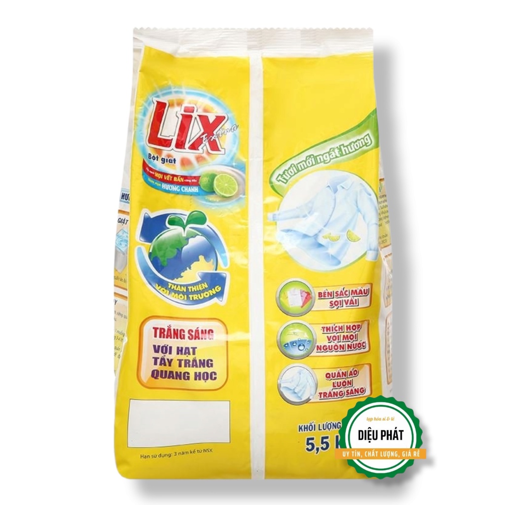 ⚡️ Bột Giặt Lix Extra Hương Chanh 5.5kg