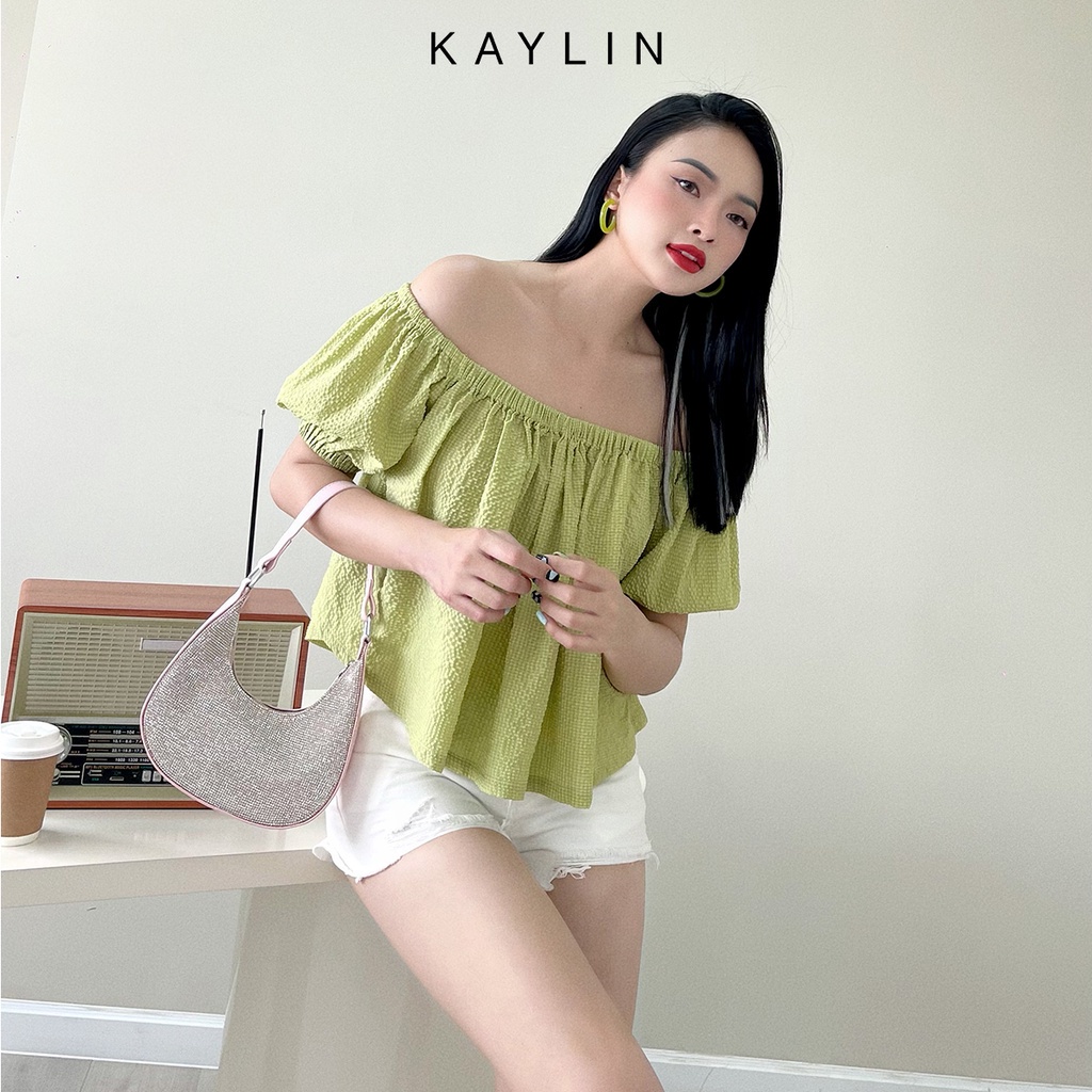 Áo trễ vai tay bồng N1718 - KAYLIN