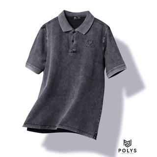 Áo Polo Nam Tay Ngắn  BASIC WASH - POLYS | Chất Cotton Wash, Dày Dặn, Co Dãn, Cực Chất, Hình Thêu Cao Cấp, Sắc Nét