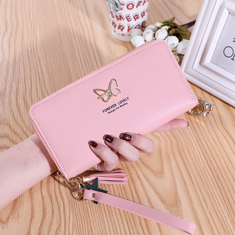 Ví nữ đựng tiền nhiều ngăn dáng dài 340 chất da cao cấp phong cách thanh lịch