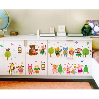 Decal trang trí tường - Dàn thú hợp ca