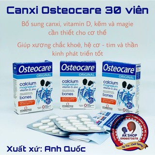 Canxi viên osteocare 30v hàng chính hãng UK
