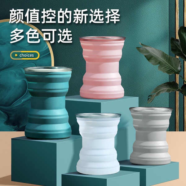 (Hàng Có Sẵn) Cốc Silicon Cặp Đôi Nhật Bản Có Thể Gấp Lại Chịu Nhiệt Độ Cao - Nhiệt Độ Bỏ Túi Đựng Nước