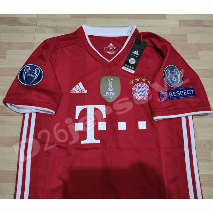 Áo Jersey + Miếng Dán UCL 2020/2021 Chính Hãng Bayern Munchen