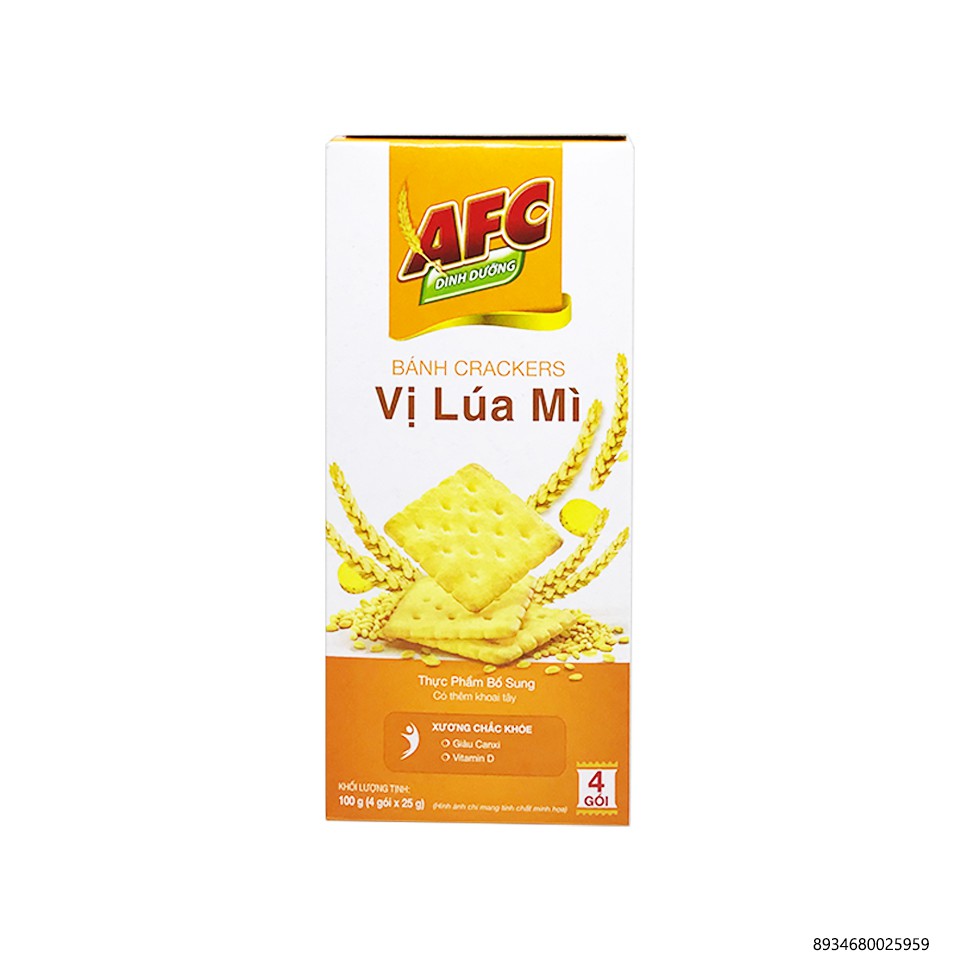 Bánh Qui Mặn AFC 200g (8 gói*25g)