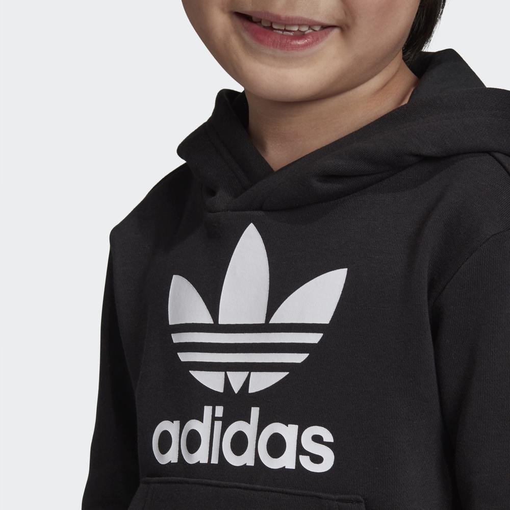 Bộ Quần Áo adidas ORIGINALS Unisex Trẻ Em Ba Lá Màu Đen DV2847